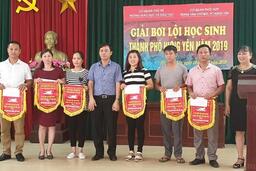 Trường Tiểu học Nguyễn Huệ tham gia thi đấu thành công giả Bơi lội cấp thành phố năm2019